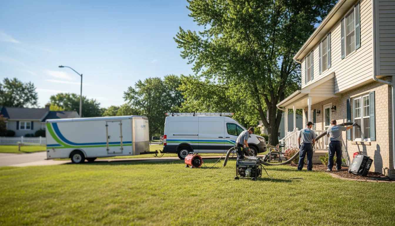 Flooded Basement Restoration And Cleanup With Repair in Barnesville, OH near me
